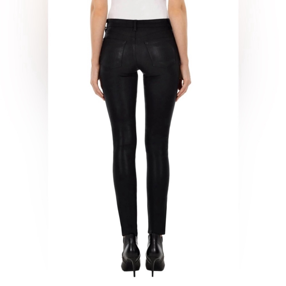 Jbrand super skinny black coated jeans, size 26